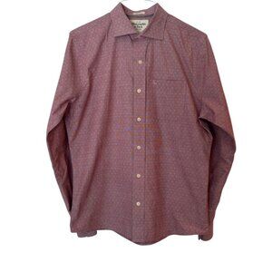 Abercrombie & Fitch men's button down dress shirt muscle size L mauve